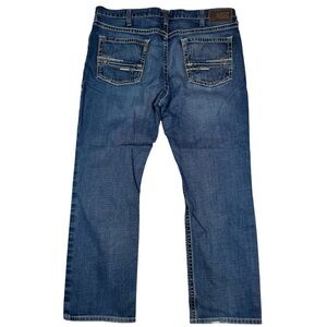 Ariat M4 Low Rise Boot Cut Blue Denim Jeans Western Cowboy Men’s Size 40x31